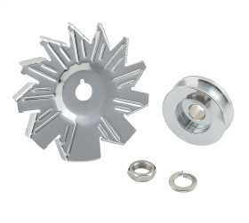 Chrome Plated Alternator Fan And Pulley Kit